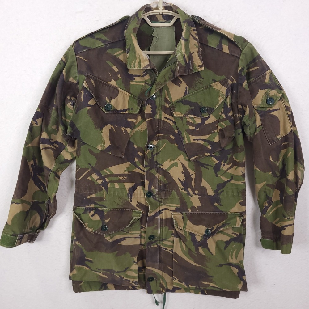 Vintage British Military DPM Camo 1968 Field Jacket Mens M Combat Smock